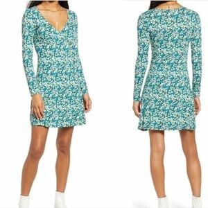 BP Skater Dress NWOT M blue green